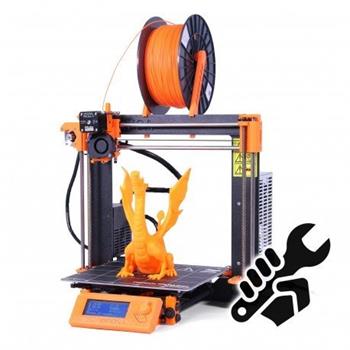 3D tiskárna Original Prusa i3 MK3S+ - stavebnice, zrnitý + hladký PEI plát, černo-oranžová
