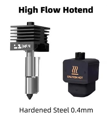 Alternative High Flow Hotend - H2D - 0.4mm hardened steel