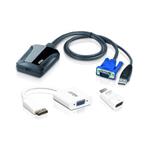Aten CV211CP-AT Laptop USB KVM Console Crash Cart Adapter IT Kit