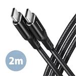 Axagon BUCM-CM20AB HQ datový a nabíjecí kabel USB-C <> USB 2.0 kabel 2m