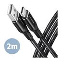 Axagon BUCM3-AM20AB HQ Datový a nabíjecí USB 2.0, USB-C <> USB-A,2m 3A