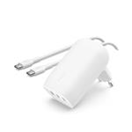 Belkin BOOST CHARGE™ 3-Port USB-C Wall Charger with PPS 67w with 100w 5A USB-C Cable