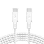 Belkin BOOST CHARGE™ USB-C/USB-C kabel 100W, 3m, bílý - odolný