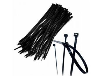 Cable ties black 300 x W 3.6 mm 100 pieces