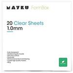 Clear Sheets, 20 průhledných 1mm archů pro Formbox