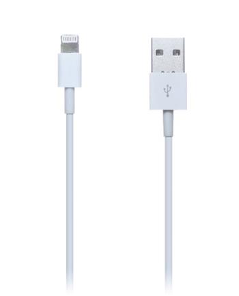 CONNECT IT Wrez Apple Lightning - USB, bílý, 2m