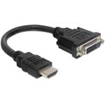 Delock Adapter HDMI male > DVI 24+1 female 20 cm