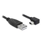 Delock Cable USB 2.0-A male > USB mini-B 5pin male angled 3 m