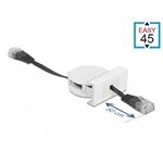 Delock Easy 45 Module Network Retractable Cable RJ45 Cat.5e black