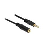 Delock Extension Cable Audio Stereo Jack 3.5 mm male / female IPhone 4 pin 1 m