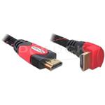 Delock HDMI 1.4 cable A/A male/male rightangle, lenght 2 meters