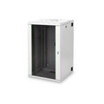 DIGITUS 19" 20U wall mounting cabinet, 980x600x610mm, Color grey RAL 7035 Double sectioned
