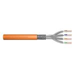 Digitus CAT 7 S-FTP twisted pair installation cable, AWG 23/1, LSZH, 1000MHz, Color orange 100m