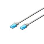Digitus Ecoline Patch Cable, UTP, CAT 5e, AWG 26/7, šedý 10m, 1ks