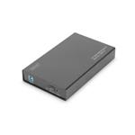 Digitus Externí 3,5 "/ kryt HDD SSD, SATA-III na USB 3.0 s prémiovým hliníkovém pouzdrem