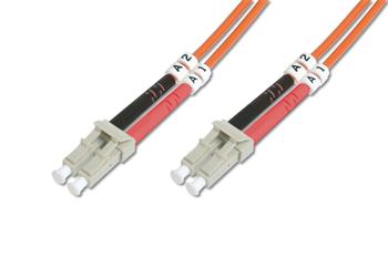 DIGITUS Fiber Optic Patch Cord, LC to LC, Multimode, OM2, 50/125 µ, Duplex Length 3m