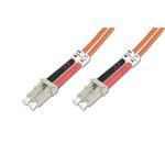 DIGITUS Fiber Optic Patch Cord, LC to LC, Multimode, OM2, 50/125 µ, Duplex Length 7m
