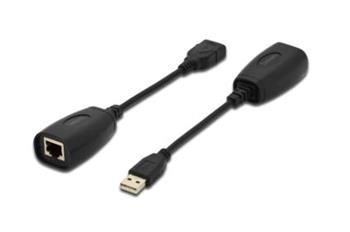 DIGITUS USB Extender, USB 2.0, pro použití s Cat 5, 5e nebo Cat 6 UTP kabel, až 45 m / 150 ft