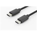 Digitus USB Type-C připojovací kabel, typ C do C, M / M, 1,0 m, vysokorychlostní, UL, bl