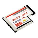 ExpressCard 54mm > 2x USB 3.0, včetně napájecího kabelu