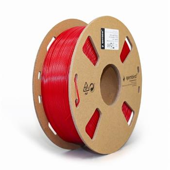 GEMBIRD Tisková struna (filament), PETG, 1,75mm, 1kg, červená