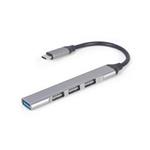 GEMBIRD USB Type-C 4-port USB hub USB 3.0 x1 port USB 2.0 x3 ports silver