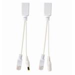 GEMBIRD UTP pasivní PoE adaptér, injector kit 0,15m