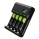 Green Cell Set GC VitalCharger and 4x batteries AAA HR03 800mAh