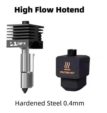 High Flow Hotend s vyměnitelnou tryskou pro Bambu Lab H2D + 0,4mm tvrzená tryska