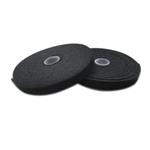Hook-and-loop fastener tape, fabric, 10m x 15mm x 2.6mm, on roll, UL, bl