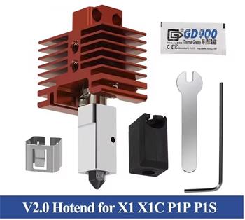 Hotend s vyměnitelnou tryskou pro Bambu Lab P1S, P1P, X1, X1C, X1E