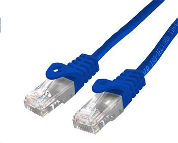 C-TECH Kabel patchcord Cat6, UTP, modrý, 0,25m (CB-PP6-025B)