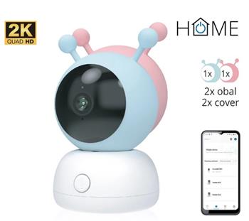 iGET HOME Camera CS2 Baby - bezdrátová kamerová 2K chůvička, 2 obaly v balení, detekce pláče (75020825)