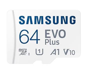 Samsung EVO Plus/micro SDXC/64GB/160MBps/UHS-I U1 / Class 10/+ Adaptér (MB-MC64SA/EU)