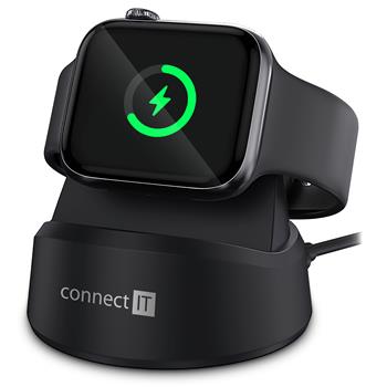 CONNECT IT WatchCharger bezdrátová nabíječka kompatibilní s Apple, ČERNÁ (CWC-8010-BK)