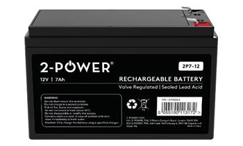 2-Power 2P12-12 12V 12Ah VRLA Baterie F2 ( Faston 250) (2P12-12)