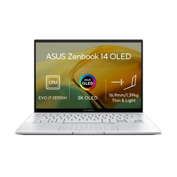 ASUS Zenbook 14 OLED - i7-13700H/16GB/1TB SSD/14"/2,8K/OLED/2y PUR/Win 11 PRO/stříbrná (UX3402VA-OLED758X)