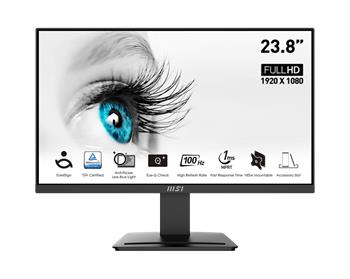 MSI monitor PRO MP2412, 23,8" VA/1920 x 1080 FHD/100Hz/1ms/HDMI/DP (PRO MP2412)