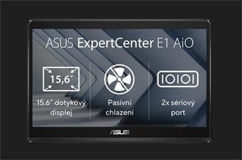 ASUS ExpertCenter E1 AiO N4500/4GB/128GB SSD/15,6" FHD/Touch/2yr Pick up & Return/Bez OS/Černá (E1600WKAT-BA041M)