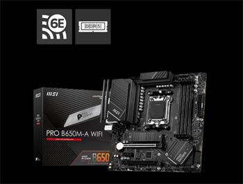 MSI PRO B650M-A WIFI, AM5, AMD B650, 4x DDR5, mATX (PRO B650M-A WIFI)