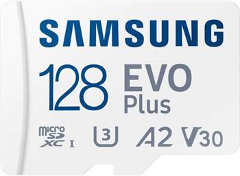 Samsung EVO Plus/micro SDXC/128GB/160MBps/UHS-I U1 / Class 10/+ Adaptér (MB-MC128SA/EU)