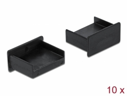 Delock Prachová záslepka pro USB Type-A samice samice bez uchopení 10 kusu cerná (64102)