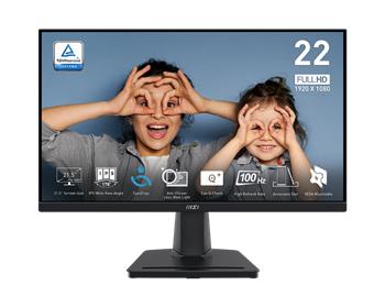 MSI monitor PRO MP225, 21,5" IPS/1920 x 1080 FHD/100Hz/1ms/HDMI/D-Sub (PRO MP225)