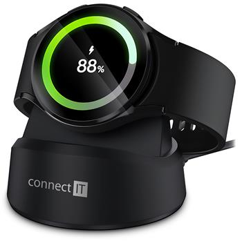 CONNECT IT WatchCharger bezdrátová nabíječka kompatibilní se Samsung, ČERNÁ (CWC-8020-BK)