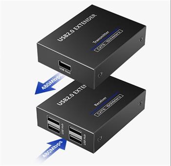 PremiumCord 4-port USB 2.0 extender po Cat5/Cat5e/Cat6 do 150m (kuext3)