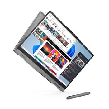 Lenovo IdeaPad 5 2-in-1 14IRU9 Core 5 120U/16GB/SSD 1TB/14"/WUXGA/OLED/400nitů/60Hz/touch/Pero/FPR/WIN11 Home/stříbrná (83DT002WCK)