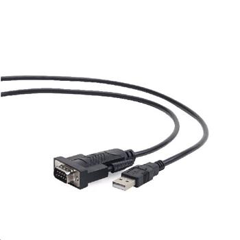 GEMBIRD CABLEXPERT Kabel adapter USB-serial 1,5m 9 pin (com), černý (UAS-DB9M-02)