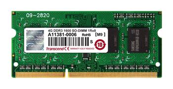 Transcend paměť SODIMM DDR3 4GB 1600MHz 1Rx8 CL11 (TS512MSK64V6H)