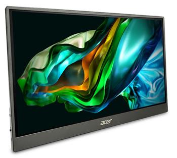 Acer LCD PM161QBbmiuux 15,6" IPS LED, 1920x1080, 1xMiniHDMI + 2xType-C + Audio Out, repro 1Wx2, VESA 75x75, Black (UM.ZP1EE.B02)