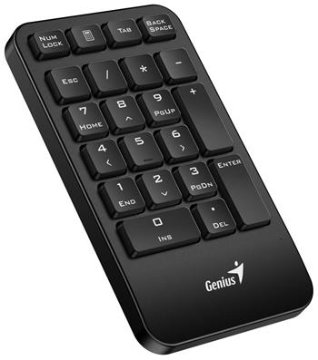 Genius NumPad 1000 Klávesnice, numerická, bezdrátová, 2,4GHz, mini USB přijímač, černá (31320003400)